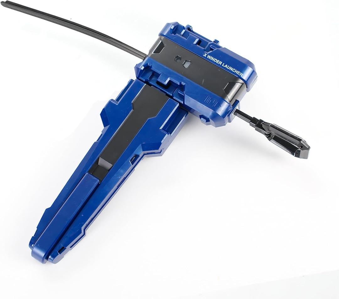 X Winder Launcher, with X Grip for Easy Control, Battling Gyro Accessories(Blue)