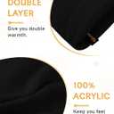 Glooarm Baby Beanie, Toddler Beanie Baby Boys Girls Beanies Kids Knit Winter Hats Newborn Infant Cuffed Caps, 0-6 Years (Black)