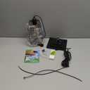 Solar Chandelier Outdoor with 16FT Cord Dusk to Dawn Solar Pendant Light Timer Remote Control Waterproof for Gazebo, Indoor, Yard, Playhouse (Lantern Plus)