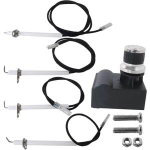 2026 New Grill Igniter Kit for Blackstone 36'' Griddle, 4 Outlet Button Electronic Igniter Replacement for Blackstone Griddle Knobs Parts