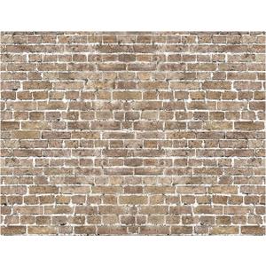 YYNXSY 8X6FT Brick Wall Background Primary Color Large Fabric Photo Background for Baby Shower, Birthday Party, Wedding, Graduation, Home Decoration, Photo Booth Prop Banner YY-4 Khaki