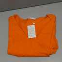MANGDIUP Women's V-Neck Long Sleeve Bodysuit for Women - Sexy & Comfortable Stretchy Tops (XX-Large, Orange Red)