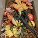 Fall Decor, 5PCS Artificial Autumn Pumpkin Plant Floral Stems Decorations, for Home Weeding Vase Arrangement Harvest Thanksgiving Holiday Branches Indoor Decor.