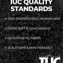 IUC Afro Kinkys Bulk Human Hair Bundle (16 Inch, 50g, Natural Black, 1B) 4C Afro Kinky-Curly 100% Human Hair, Ideal for Braiding, Twists, Dreadlocks, Loc Repair, Kid-Friendly