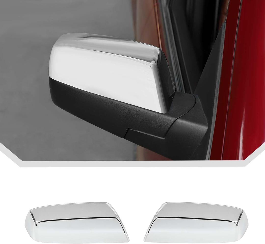 JeCar Chrome Side Mirror Cover Trim Fit for 2014-2018 Chevrolet Silverado/GMC-SIERRA Mirror Cap Cover (2pcs)