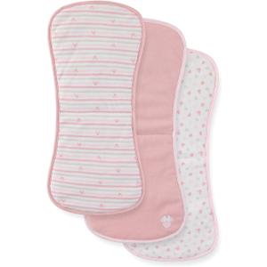 Disney Baby Burp Cloths 3-Pack  Mickey Mouse Minnie Mouse & Winnie The Pooh Soft Absorbent 20" x 10" Leakproof Burping Rags for Baby Boys Girls & Unisex Newborns & Infants (One Size, Pink)