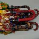 Indian Handmade Designer Cotton Fashion Multi Colored Umbrella Embroidery Boho Umbrellas Parasol 10 Pcs Lot, 25 Inches