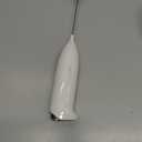 SIMPLETASTE Milk Frother Handheld Electric Foam Maker, Drink Mixer with Stainless Steel Whisk for Cappuccino, Bulletproof Coffee, Latte, Blizzard White, without Stand, Battery Operated