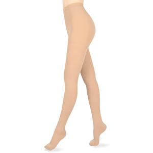 Compression Pantyhose for Women & Men, Medical Graduated Compression Stockings, Compression Tights (Medium, Beige/Closed Toe/20-30 mmHg)