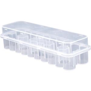 24-Slot Peptide Vials Refrigerator Storage Holder, 3ml Peptide Vial Fridge Organizer Protector Case Insulin Vial Storage Box for Fridge, Sugar-Conscious People Organizer Solution (Clear)