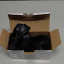 2 Pack Bar Stools Leg Protectors Ring, Non Slip Silicone Chair Leg Floor Protector, Pads Bottom Protect Wooden Floor No Scratches No Noise Anti-Slip, Stretchable Fits 16.5" to 18.5" Chair Base, Black