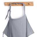 Blissful Diary Muslin Nursing Cover for Breastfeeding, Breathable Breastfeeding Cover up with Arch Neckline for Women, Nursing Apron (Light Grey)