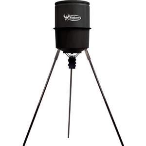 WILDGAME INNOVATIONS Quick-Set 225 lb Game Feeder with Digital Timer | Durable Tripod Corn/Pellet Hunting Feeder with 1-4 Feed Times & 30-feet Radius WILDGAME INNOVATIONS Quick-Set 225 lb Game Feeder with Digital Timer | Durable Tripod Corn/Pellet Hunting Feeder with 1-4 Feed Times & 30-feet Radius