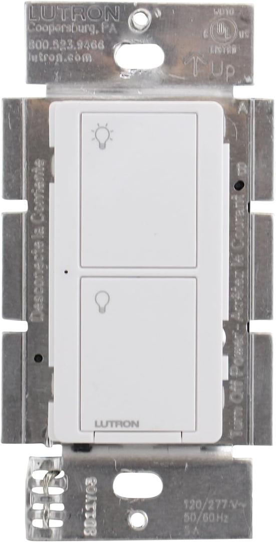 Lutron Deep Back Cover Maestro Switch with Occupancy/Vacancy Sensor White (MS-OPS6M2N-DV-WH)