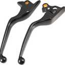 Motorcycle Brake Clutch Lever Control Hand Levers Set for Harley Softail Breakout Fat Boy Deluxe Heritage Classic FLS Slim Street Bob 2015-2023 Replacement Accessories Parts Black
