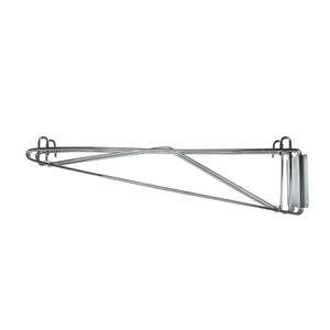 WBSV021 Wall Bracket, 21"D, Single, Chrome Plated Finish, NSF