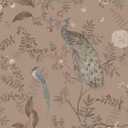 Orainege Vintage Floral Peel and Stick Wallpaper Floral Birds Contact Paper 16.9in x118.1in Self Adhesive Removable Wallpaper for Bedroom Cabinets Decor Flower Leaf Wall Paper