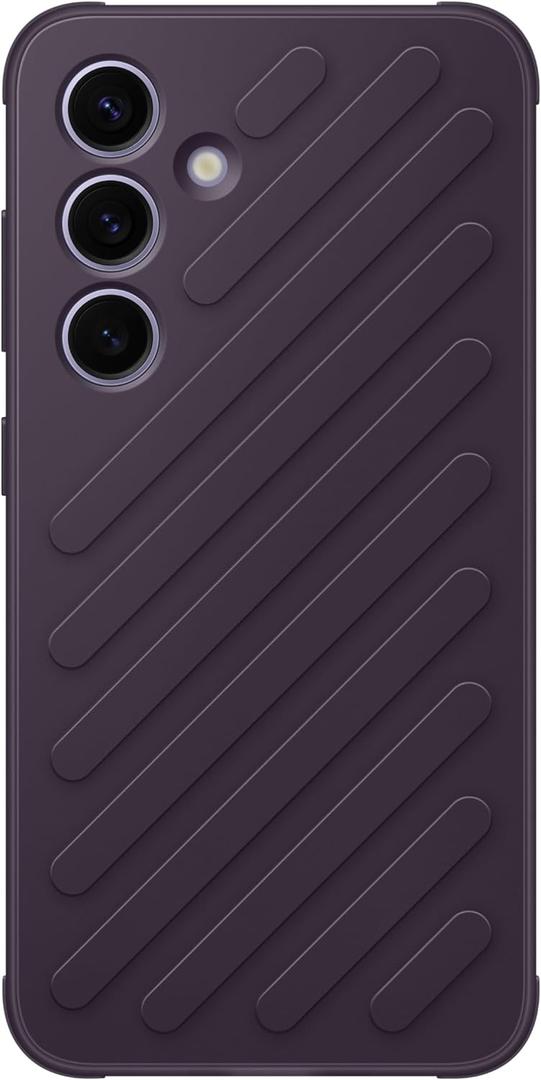SAMSUNG Galaxy S24 Shield Phone Case, Protective Cover with Rugged, Durable Design, Bump and Scratch Protection, US Version, GP-FPS921SACVW, Dark Violet