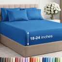 Extra Deep Queen Sheet Set - 6 Piece Breathable and Cooling Sheets - Hotel Luxury Bedding for Women, Men, Kids & Teens - Easy Secure Fit - Soft, Wrinkle Free & Comfy - Extra Deep Pockets - Royal Blue