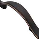 Alzassbg 10 Pack Oil Rubbed Bronze Cabinet Pulls, 3 Inch(76mm) Hole Centers Cabinet Handles Arch Kitchen Hardware for Cabinets and Drawer AL3028ORB