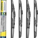 JINGOU 26''+18'' Wiper Blades, Compatible with Jeep Cherokee 2014-2022 Premium All-Season Windshield Wiper Blades-Driver and Passenger Side,Automotive Replacement Windshield Wiper Blade (Pack Of 4)