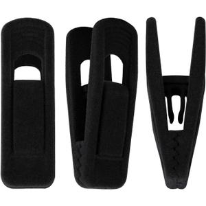 Trgowaul Velvet Hangers Clips, Pants Hangers Velvet Clips, Strong Finger Clips Perfect for Thin Velvet Hangers (60pc, Black)