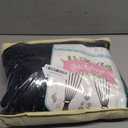 20 ft x 10 ft Wrinkle Free Black Backdrop Curtain for Parties, 4 Panels 10ft Polyester Black Photo Backdrop Drapes for Graduation Birthday Wedding Party Stage Curtains