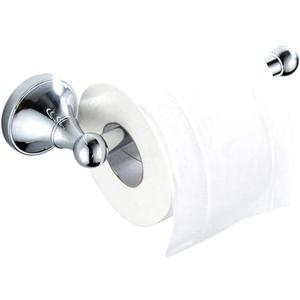 Flybath Toilet Paper Holder Without Cover Brass Bathroom Tissue Roll Bar Wall Mounted, 20 cm / 7.87 inches, Polished Chrome