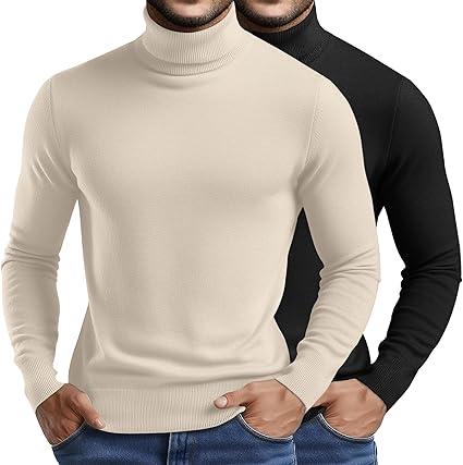 Riyiper 2 Pack Mens Turtleneck Size XXL