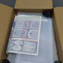 6 Pack Upgrade Harder Shoe Organizer, Shoe Storage with Magnetic Front Door, Clear Shoe Boxes Foldable Space-Saving Shoe Rack for Sneaker Boot Container, White