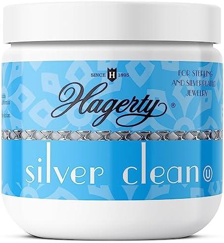 Hagerty Silver Cleaner and Tarnish Remover for Silver Jewelry, Dipping Basket Included-Kosher Certified, Made in The USA, 7 fl. oz., Pack of 3