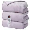 EHEYCIGA Heated Blanket Electric Blanket Twin - Heating Blanket with 9 Heating Levels & 10 Hours Auto Off, Soft Cozy Sherpa Washable Blanket with Fast Heating, 62 x 84 Inches