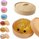 Dumpling Squishy, Dumpling Squishy Mystery Box, Glitter Dumplings Mystery Box, Colorful Dumplings Stress Balls Fidget Sensory Toy, Easter Basket Stuffers Party Favors (Glitter Gold)