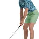 M MAELREG Mens Golf Shorts 7"/9" Lightweight Quick Dry Water-Resistant Stretch Waistband Flat Front Casual Mens Dress Shorts (30W x 7L, Beryl Green)