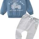 Toddler Boy Clothes Long Sleeve Sweatshirt & Pants 2Pcs Fall Winter Outfits Baby Boys' Clothing Sets