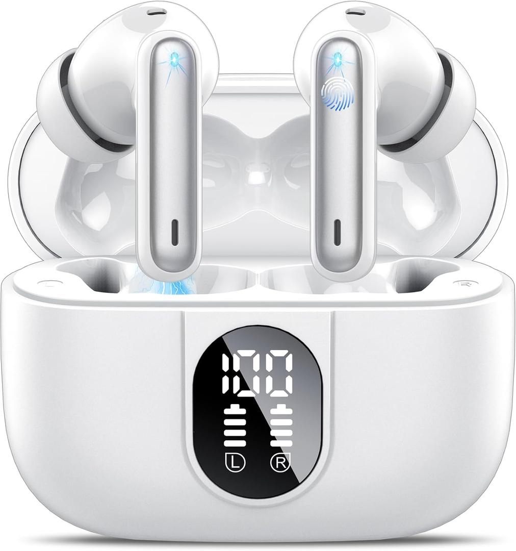 Csasan Ai Translation Earbuds Real Time,3-in-1 Buletooth 5.3 Translator Earbuds with 6 Translation Modes/164 Languages,No Subscription Required Translatior Headphones, White