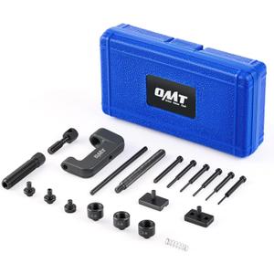 Orion Motor Tech 19pc Chain Brake Tool Kit with C Frame 3 Anvils 5 Break Tips, Dirtbike ATV Bicycle Motorcycle Chain Tool Chain Link Removal Tool Chain Rivet Tool for Cam & 25 to 630 Chains (blue)
