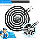 Stove Burner 234710(WB30M1) 6” Electric Stove Top Burner For GE Hotpoint RCA Range Stove by TOP-HEATER,Match WB30M2 Electric Burner,5-Turn Electric Range Burner Element,1Pack