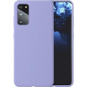 Liquid Silicone Phone Case for Samsung Galaxy S20 5G G980 G981 6.2" Shockproof/Gel Rubber/Cover Case Drop Protection Lavender Blue