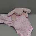 Pro Goleem Loveys for Babies Bunny Security Blanket Baby Girl Gifts Newborn Soft Pink Lovie for Infant and Toddler Snuggle Toy Stuffed Animal, Pink 16 Inch
