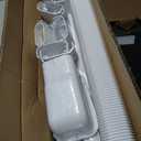 4" 23Ft Mini Split Line Set Cover, PVC Ductless Air Conditioner Decorative Pipe, Pump Covers, AC Line Cover Kit, for Outside Units Air Conditioners & Heat Pumps, All in One Set