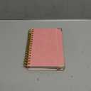 Bullet Dotted Journal Spiral Notebook, 300 Pages Leather Notebooks with Contens, 120 GSM Thick No Bleed Through Paper Journals, A5 Dot Grid Notebook for Women Men School Work Writing, 5.5" x 8", Pink