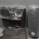 Chair Cushions for Dining Chairs, Seat Cushions for Kitchen Chairs, Indoor Seat Cushions with Ties, Tufted Foam Chair Pads, Non Slip Chair Cushions Set of 6, 15.5" x 15.5" x 4", Brown