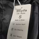 Shiyifa Womens Long Wool Coat Winter Notch Lapel Double Breasted Pea Trench Coat with Pockets Size Small
