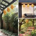 8 Pieces Wasp Nest Decoy Hanging Fake Wasp Nest Waterproof Material Hornet Decoy for Hornets (mix Color 8 pack)