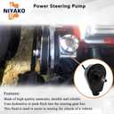 Power Steering Pump Replacement# 18-7508 3863130 3888323 16792A39 Fit Mercruiser Volvo Penta OMC 4.3L V6, 5.0L 5.7L V8