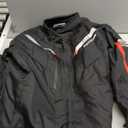 Motorcycle Jacket Motorbike Biker Waterproof Jackets Windproof Full Body Protective Gear Armoured Summer Winter for Men (Large, Black)