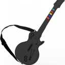 DOYO Guitar Hero Controller for PC and PS3, Wireless Guitar for Guitar Hero 3/4/5 and Rock Band 1/2 Games, Guitar Hero Guitar with Straps & Wireless Dongle, Black/5 Keys
