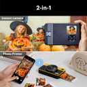 KODAK Mini Shot 2 Retro 4PASS 2-in-1 Instant Digital Camera and Photo Printer (2.1x3.4 inches) Initial 8 Sheets + 60 Sheets Bundle, Yellow