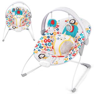 Baby Bouncer, Baby Bouncers for Infants, Portable Baby Bouncer Seat for Newborns with Music Soft Seat Cushion, Adjustable Infant Bouncer for Babies 0-6 Months 6-20 lbs Unisex